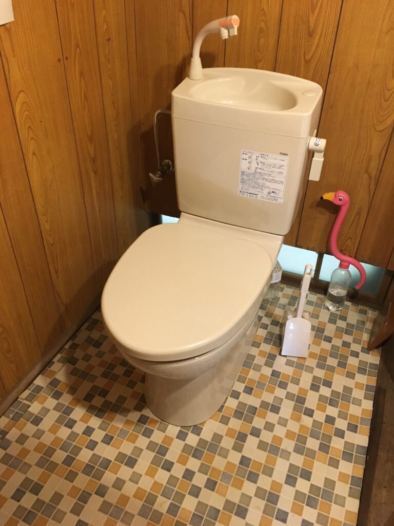 簡易式水洗トイレ